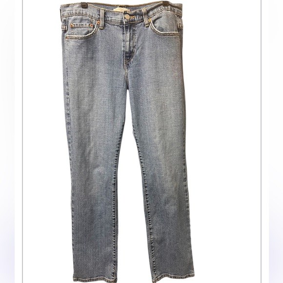 Levi's 505 True Classic Straight Leg Light Wash Denim Jeans Women's Size 12 M - Picture 5 of 10